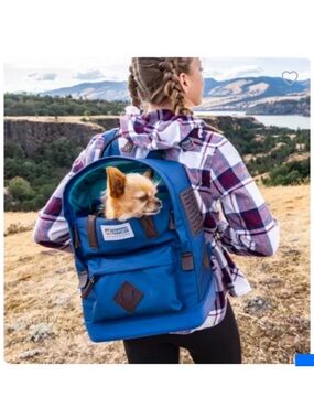 Kurgo Nomad Blue Pet Carrier Backpack